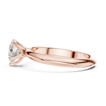 Heart Solitaire Lab Grown Diamond Engagement Ring