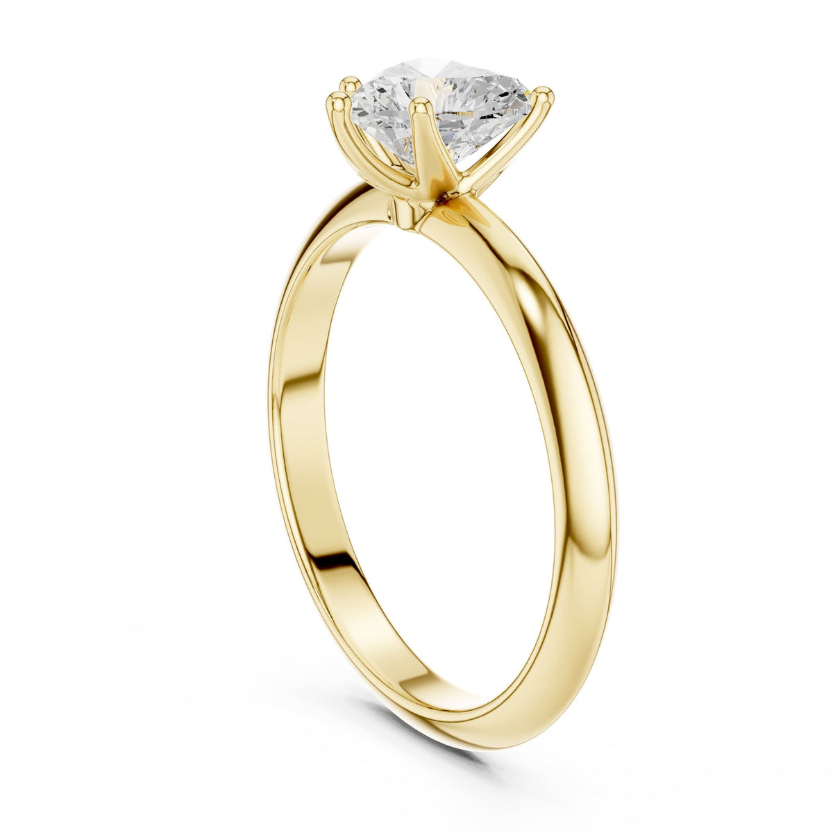 Heart Solitaire Lab Grown Diamond Engagement Ring