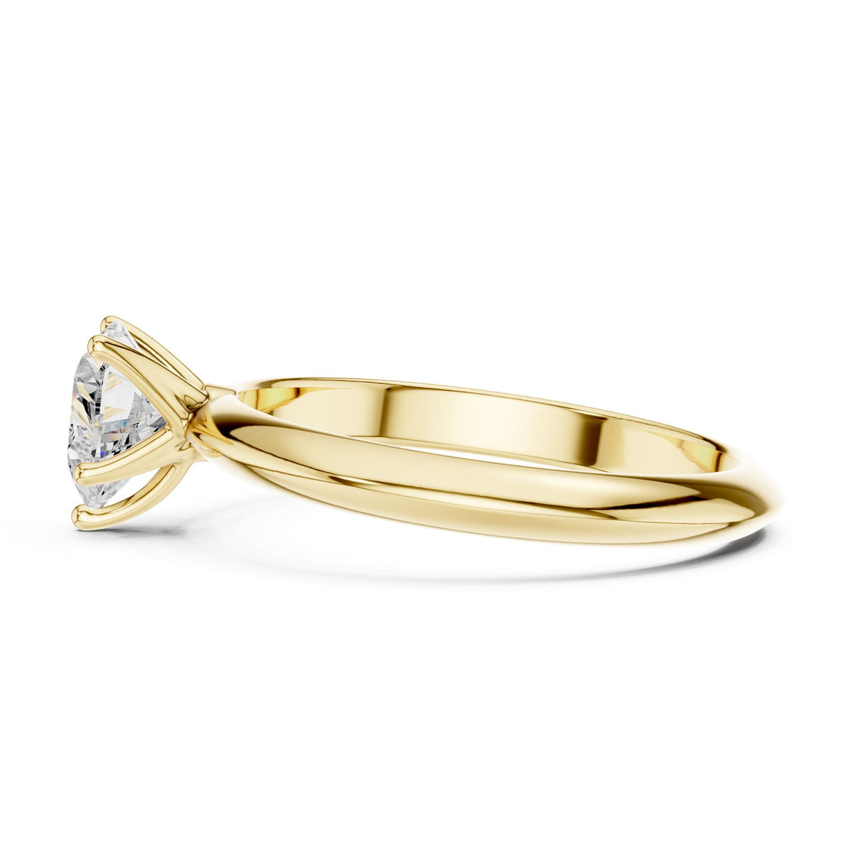 Heart Solitaire Lab Grown Diamond Engagement Ring