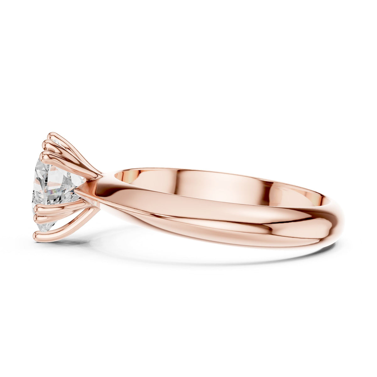 Heart Solitaire Lab Grown Diamond Engagement Ring