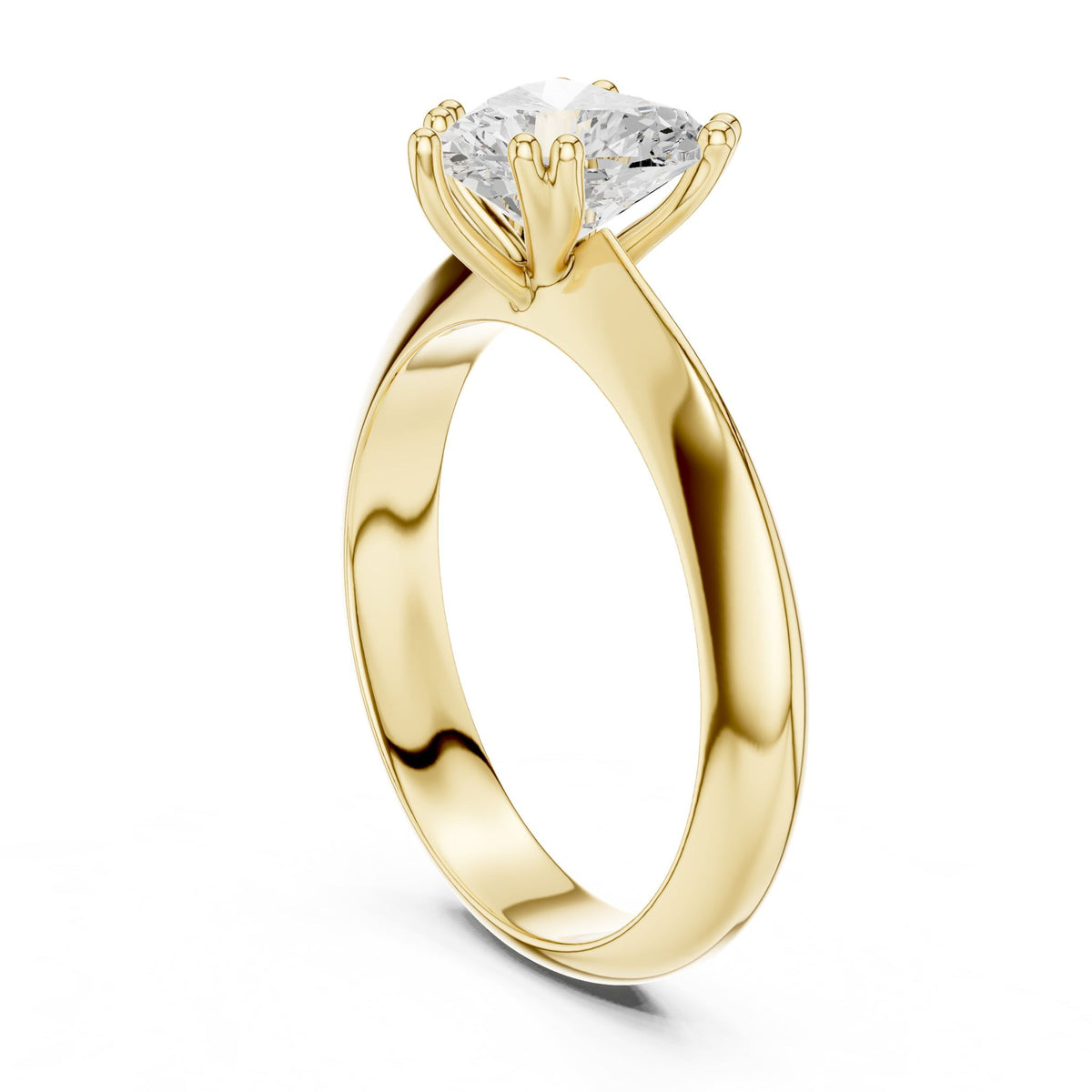 Heart Solitaire Lab Grown Diamond Engagement Ring