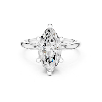 Marquise Accented Lab Grown Diamond Engagement Ring
