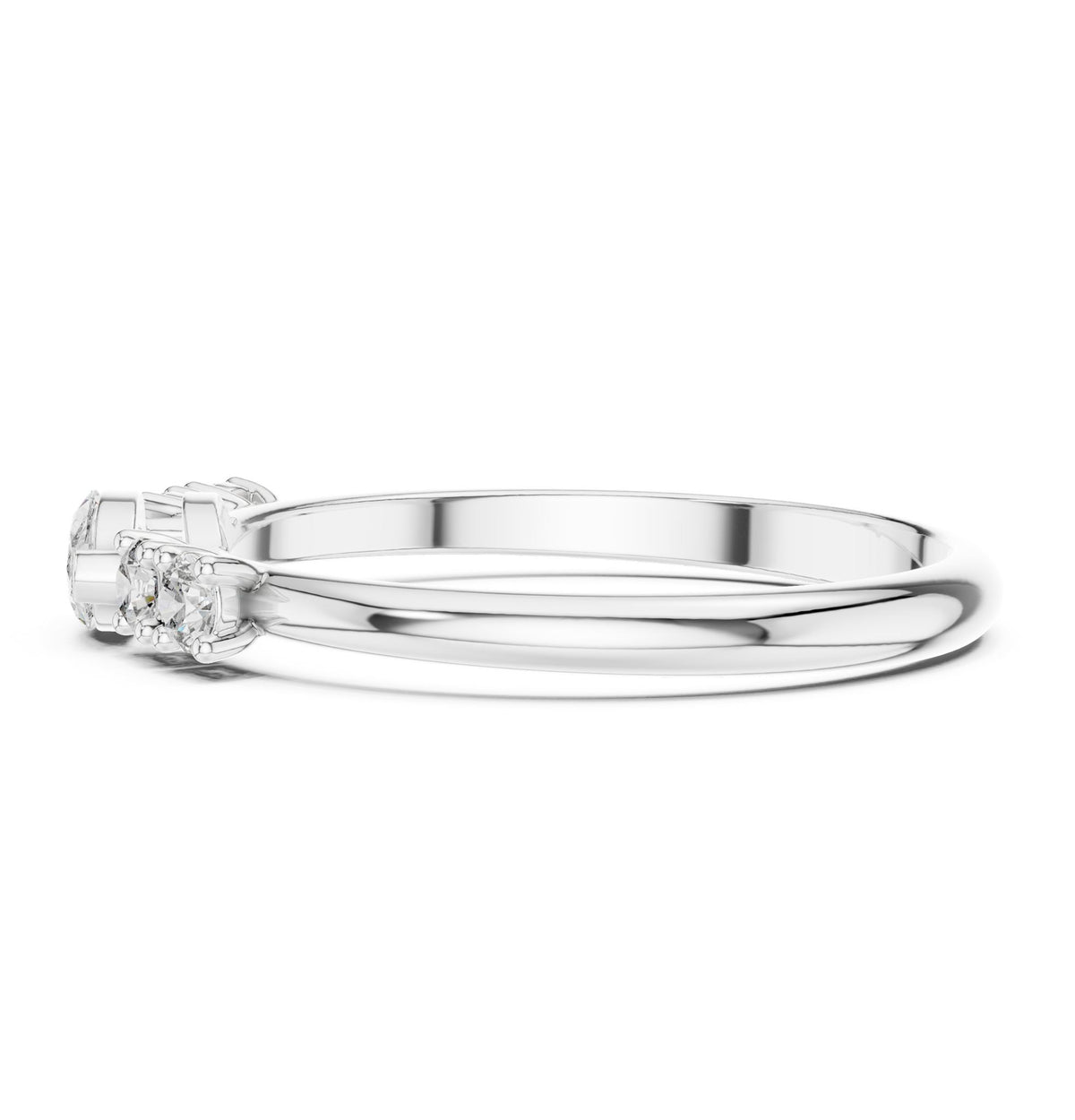 Marquise Accented Lab Grown Diamond Engagement Ring