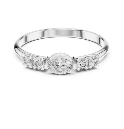 Marquise Accented Lab Grown Diamond Engagement Ring