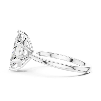 Marquise Solitaire Lab Grown Diamond Engagement Ring