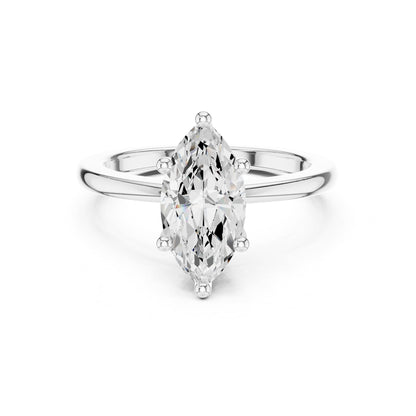 Marquise Solitaire Lab Grown Diamond Engagement Ring