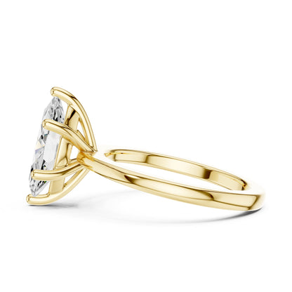 Marquise Solitaire Lab Grown Diamond Engagement Ring