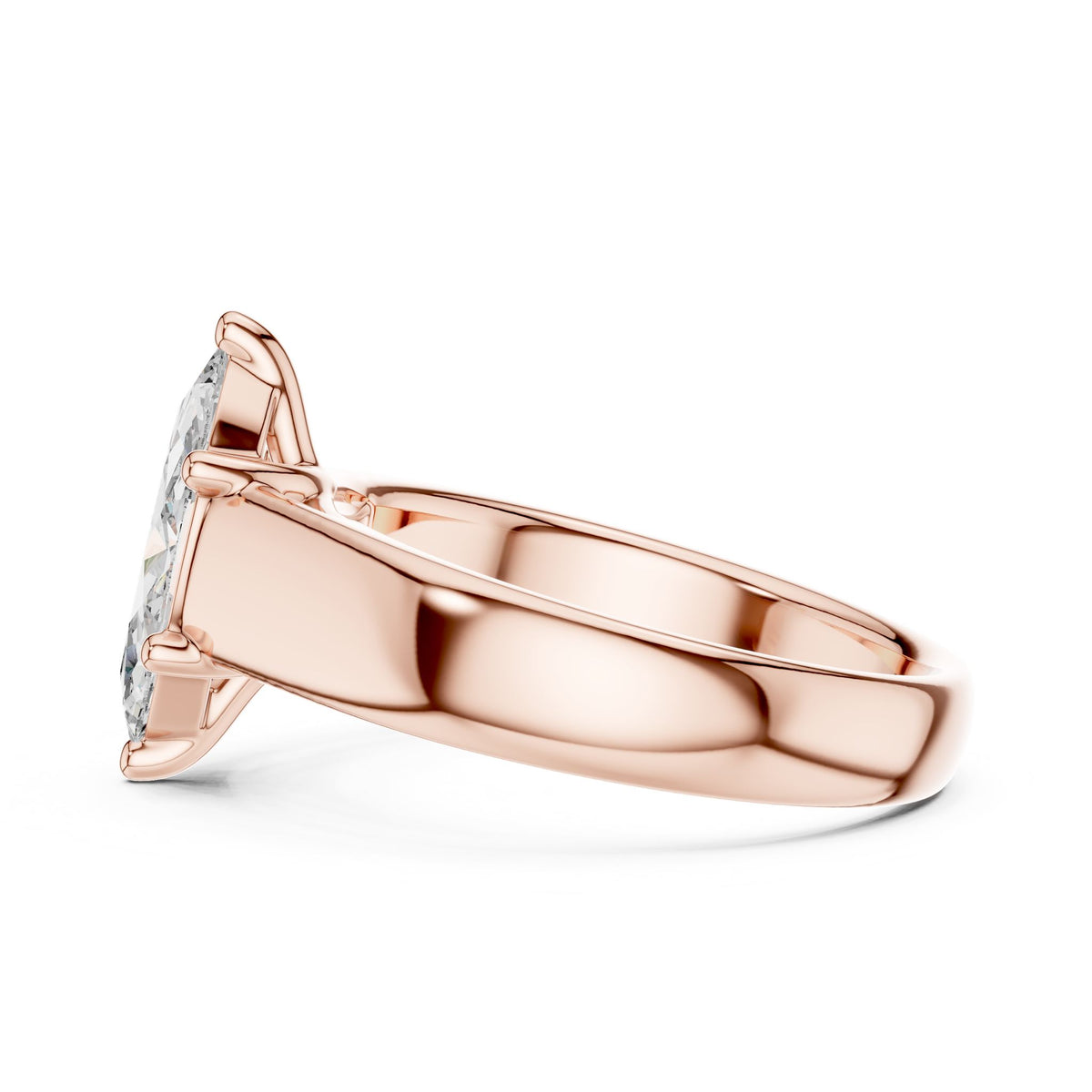 Marquise Solitaire Lab Grown Diamond Engagement Ring