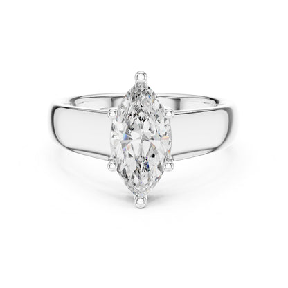 Marquise Solitaire Lab Grown Diamond Engagement Ring