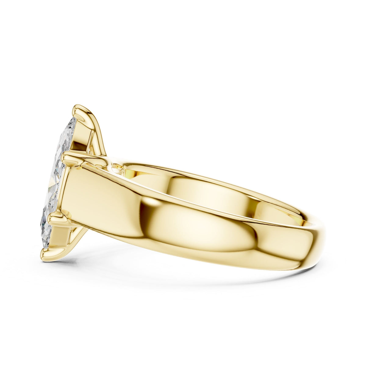 Marquise Solitaire Lab Grown Diamond Engagement Ring