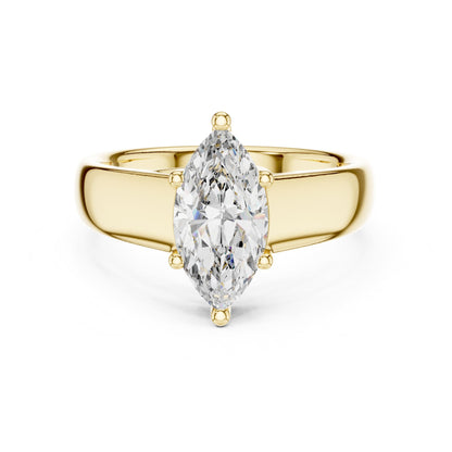 Marquise Solitaire Lab Grown Diamond Engagement Ring