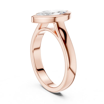 Marquise Solitaire Lab Grown Diamond Engagement Ring