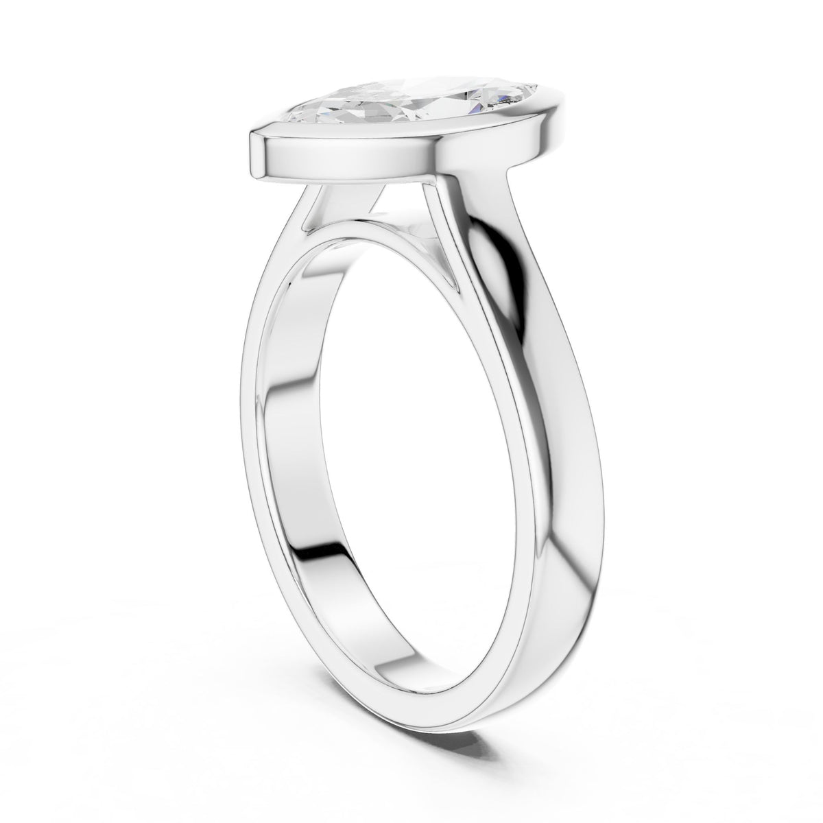 Marquise Solitaire Lab Grown Diamond Engagement Ring