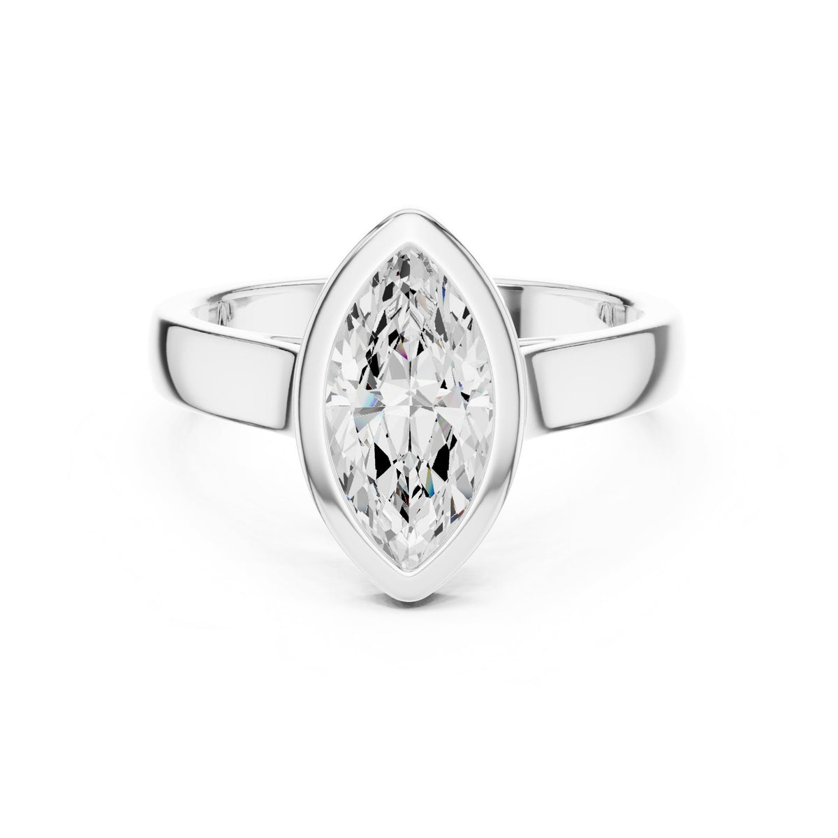 Marquise Solitaire Lab Grown Diamond Engagement Ring