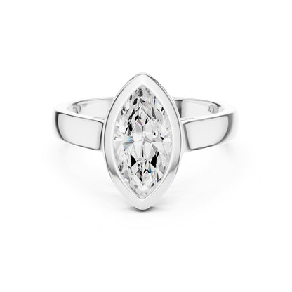 Marquise Solitaire Lab Grown Diamond Engagement Ring