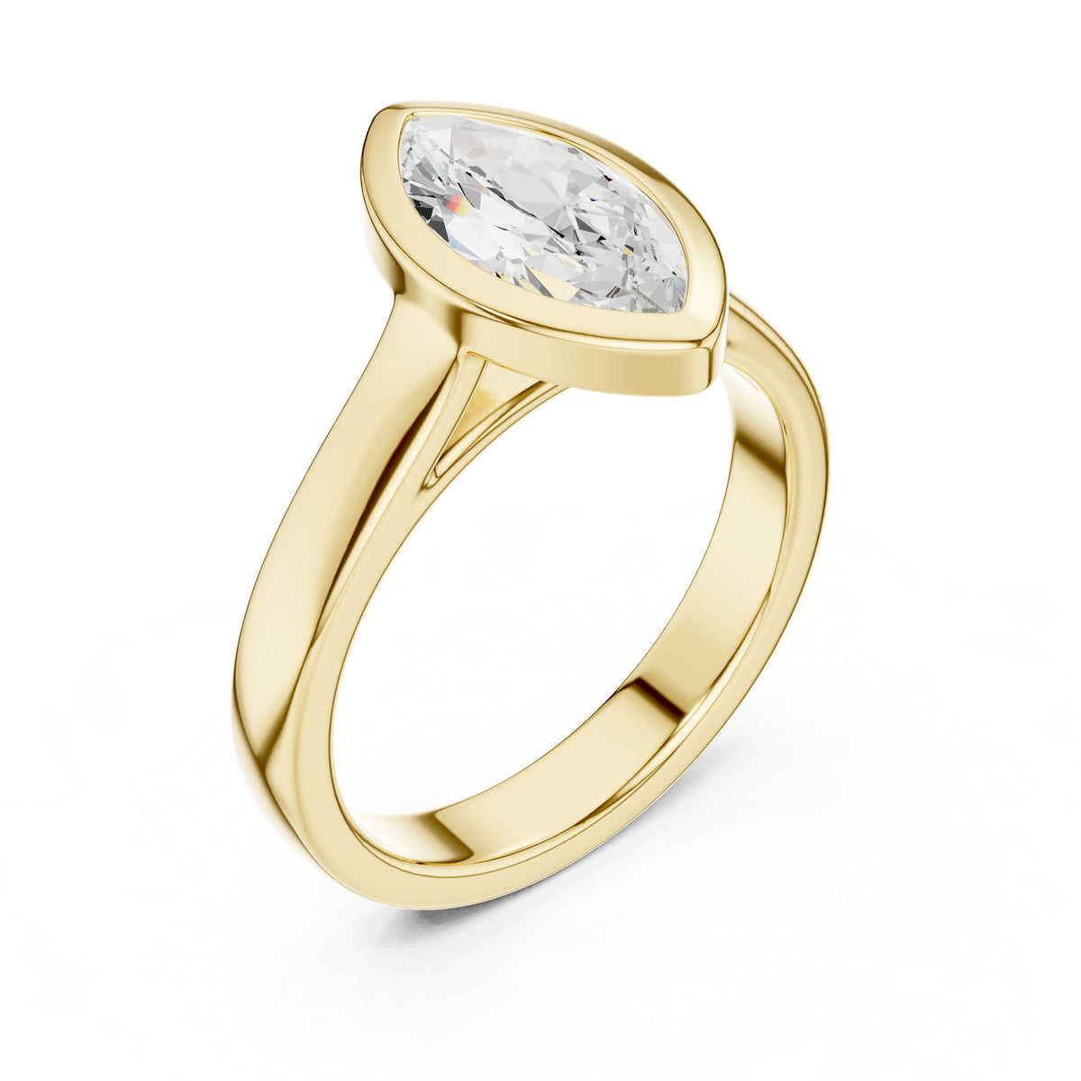 Marquise Solitaire Lab Grown Diamond Engagement Ring