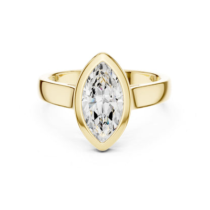 Marquise Solitaire Lab Grown Diamond Engagement Ring