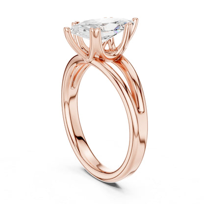 Marquise Solitaire Lab Grown Diamond Engagement Ring