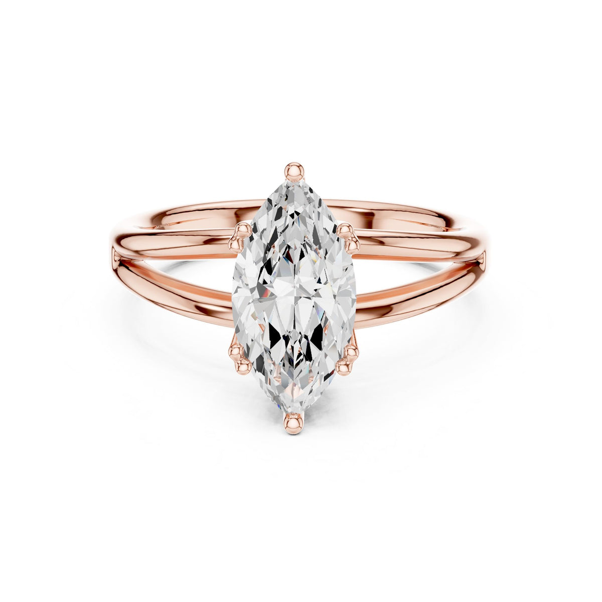 Marquise Solitaire Lab Grown Diamond Engagement Ring