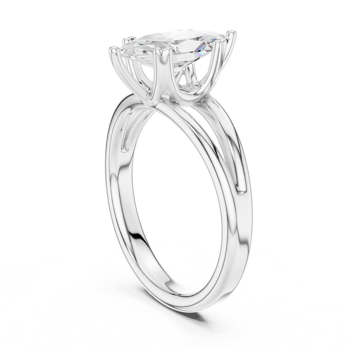 Marquise Solitaire Lab Grown Diamond Engagement Ring