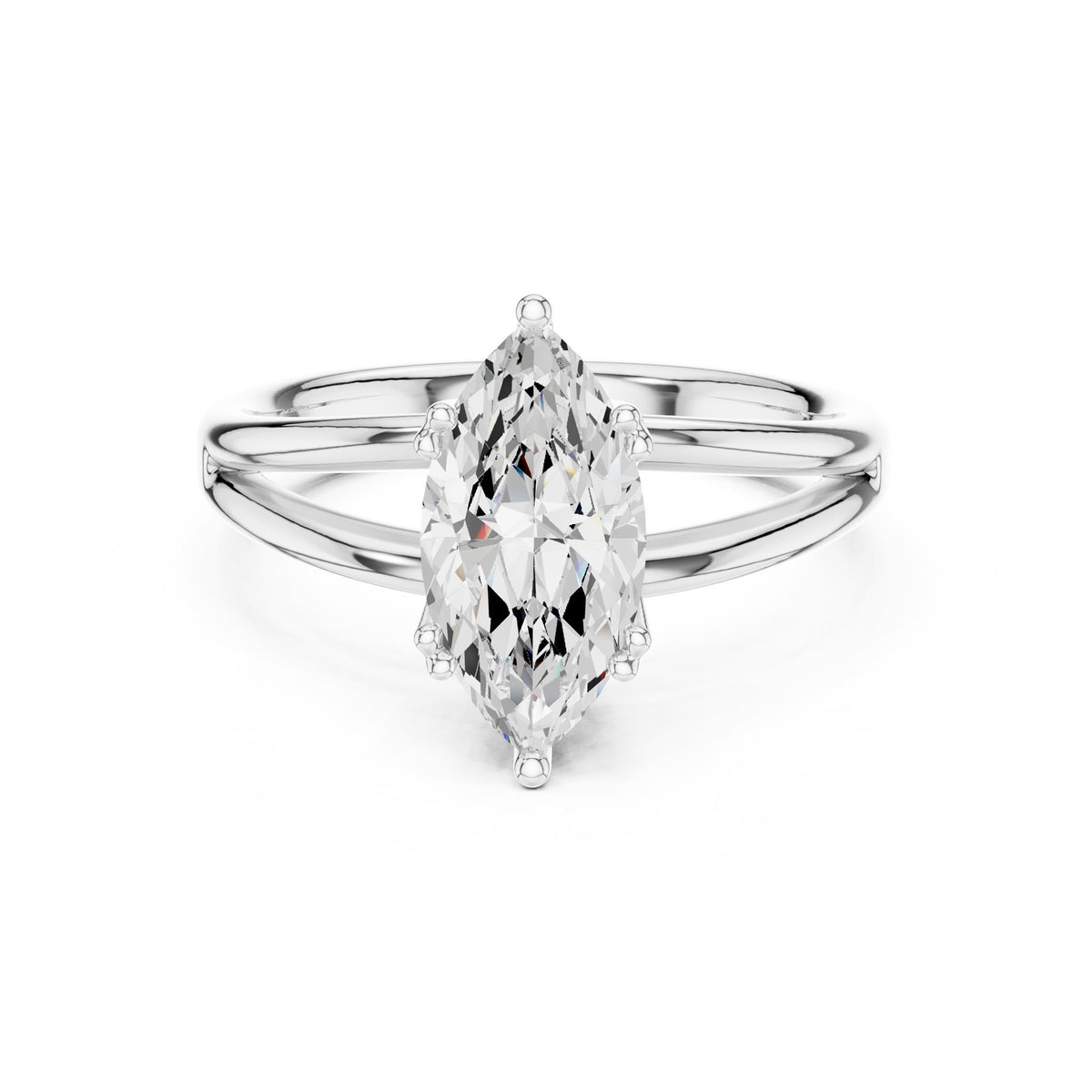 Marquise Solitaire Lab Grown Diamond Engagement Ring
