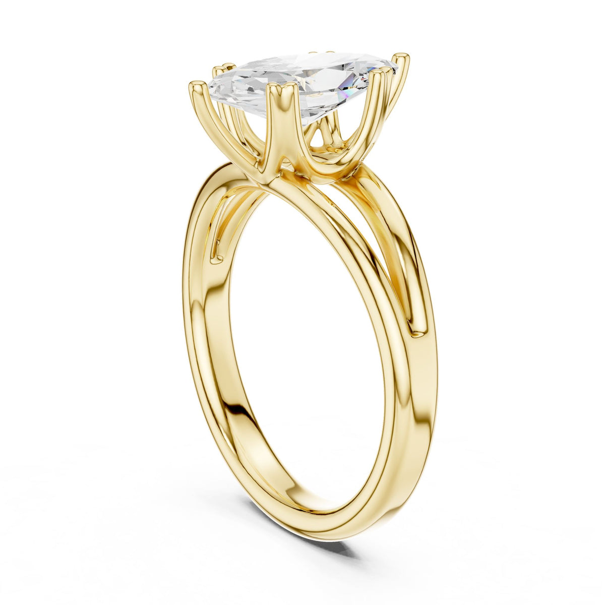 Marquise Solitaire Lab Grown Diamond Engagement Ring