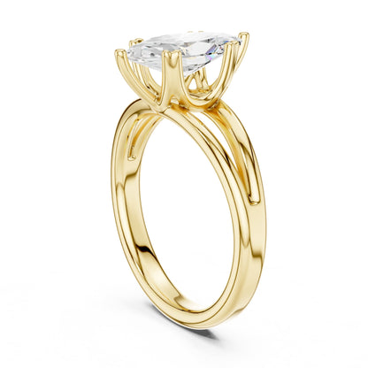 Marquise Solitaire Lab Grown Diamond Engagement Ring