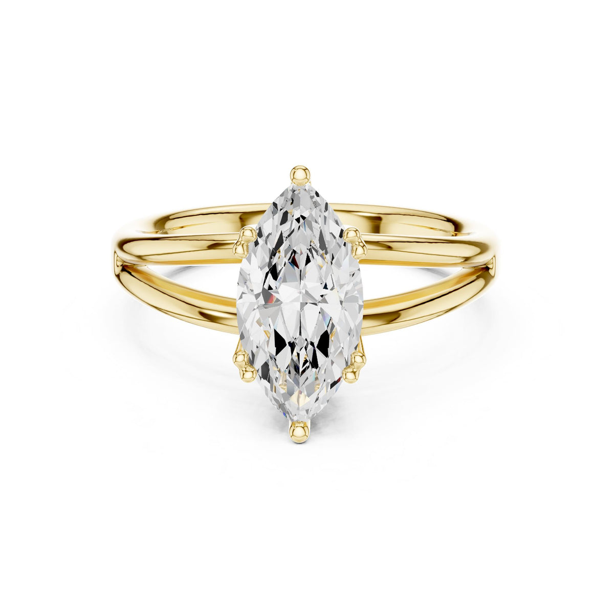 Marquise Solitaire Lab Grown Diamond Engagement Ring