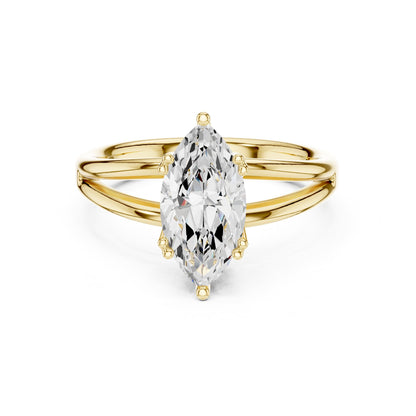 Marquise Solitaire Lab Grown Diamond Engagement Ring