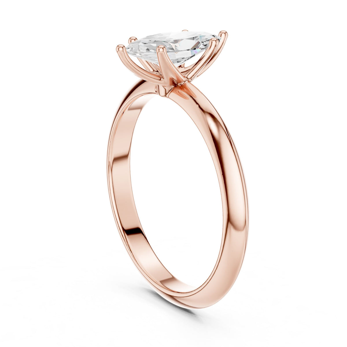 Marquise Solitaire Lab Grown Diamond Engagement Ring
