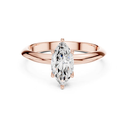 Marquise Solitaire Lab Grown Diamond Engagement Ring