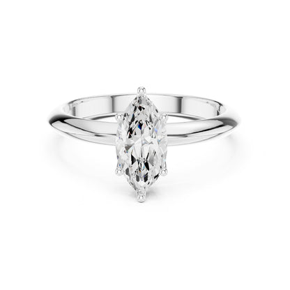 Marquise Solitaire Lab Grown Diamond Engagement Ring