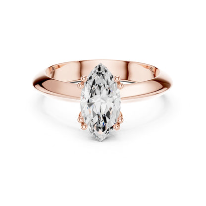 Marquise Solitaire Lab Grown Diamond Engagement Ring