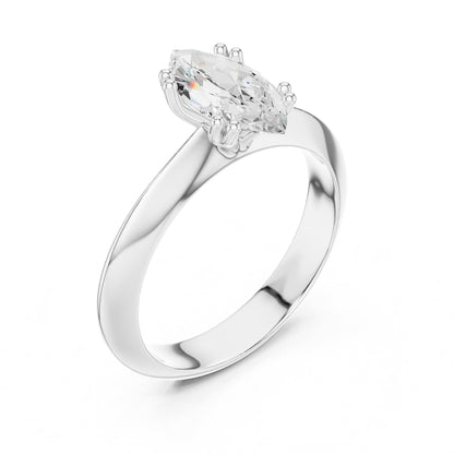 Marquise Solitaire Lab Grown Diamond Engagement Ring