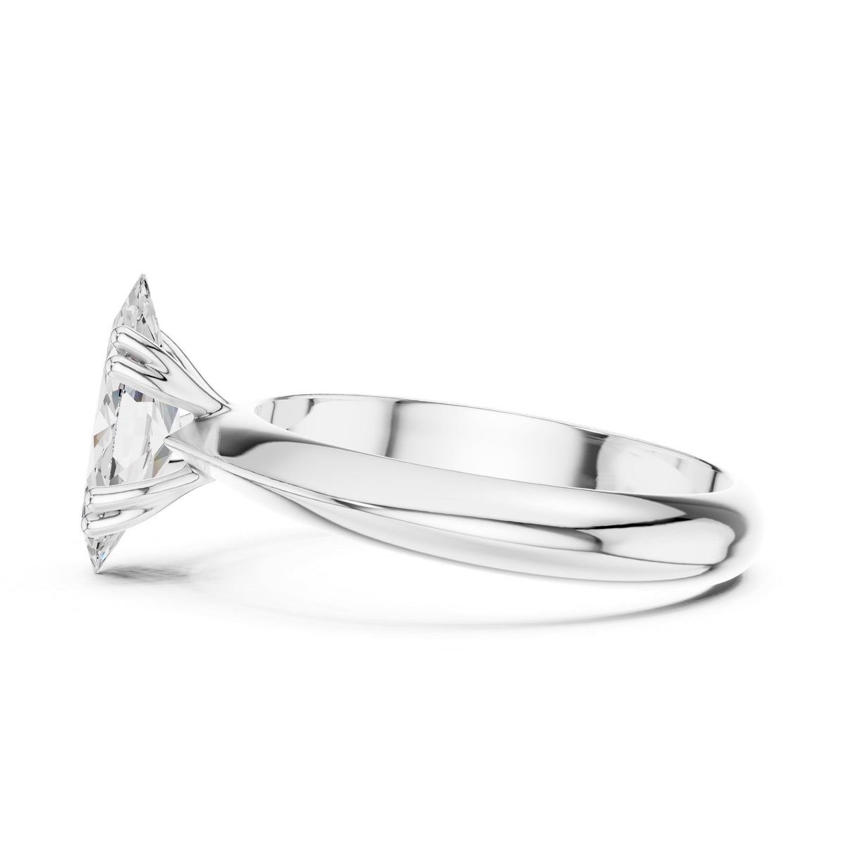 Marquise Solitaire Lab Grown Diamond Engagement Ring