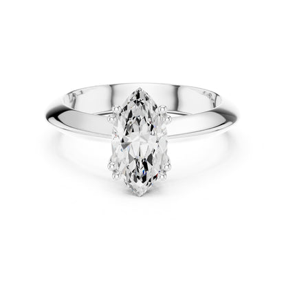 Marquise Solitaire Lab Grown Diamond Engagement Ring