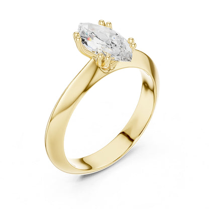 Marquise Solitaire Lab Grown Diamond Engagement Ring