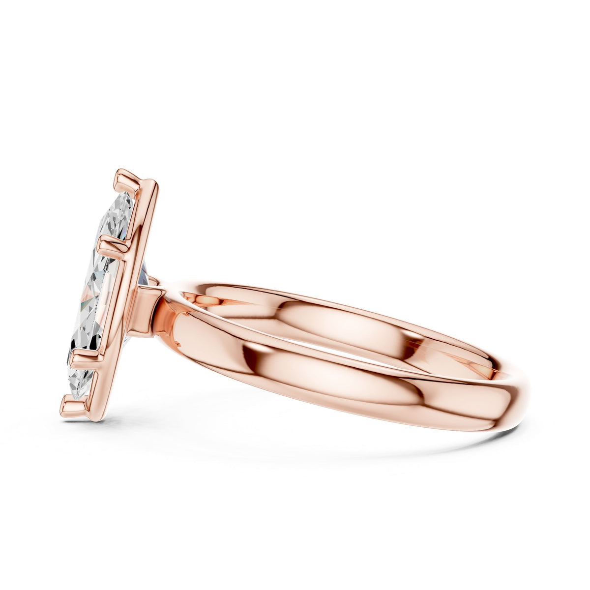 Marquise Solitaire Lab Grown Diamond Engagement Ring