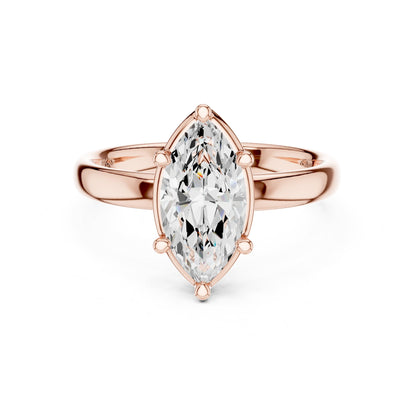 Marquise Solitaire Lab Grown Diamond Engagement Ring