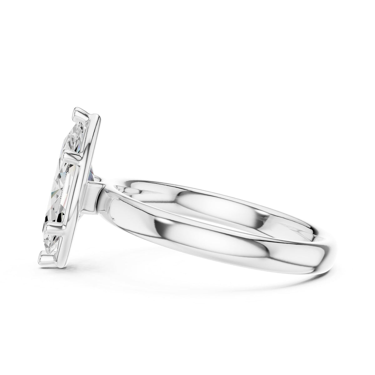 Marquise Solitaire Lab Grown Diamond Engagement Ring