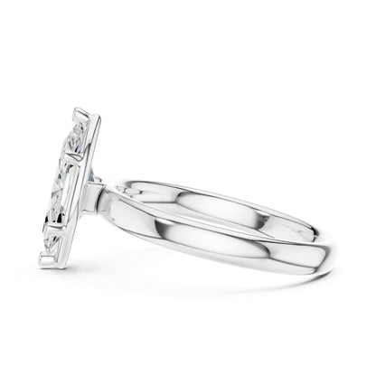 Marquise Solitaire Lab Grown Diamond Engagement Ring