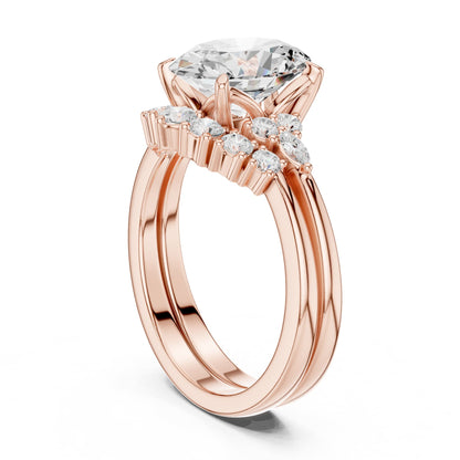 Oval Accented Lab Grown Diamond Engagement Ring
