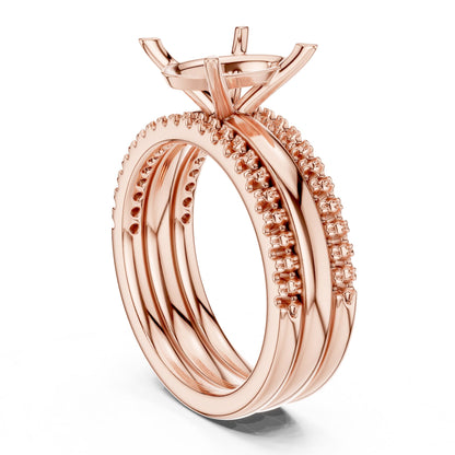 Oval Accented Lab Grown Diamond Engagement Ring