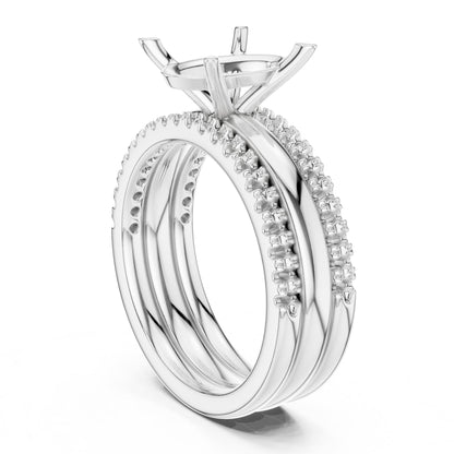 Oval Accented Lab Grown Diamond Engagement Ring
