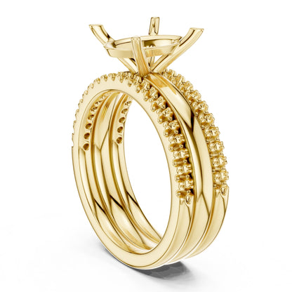 Oval Accented Lab Grown Diamond Engagement Ring