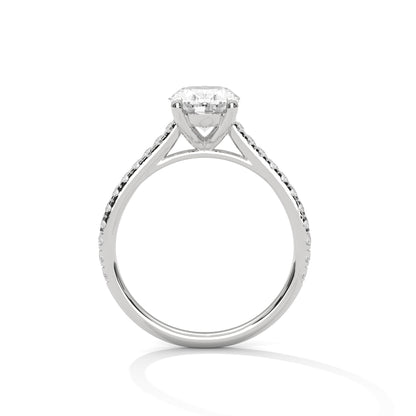 Oval Solitaire Lab Grown Diamond Engagement Ring
