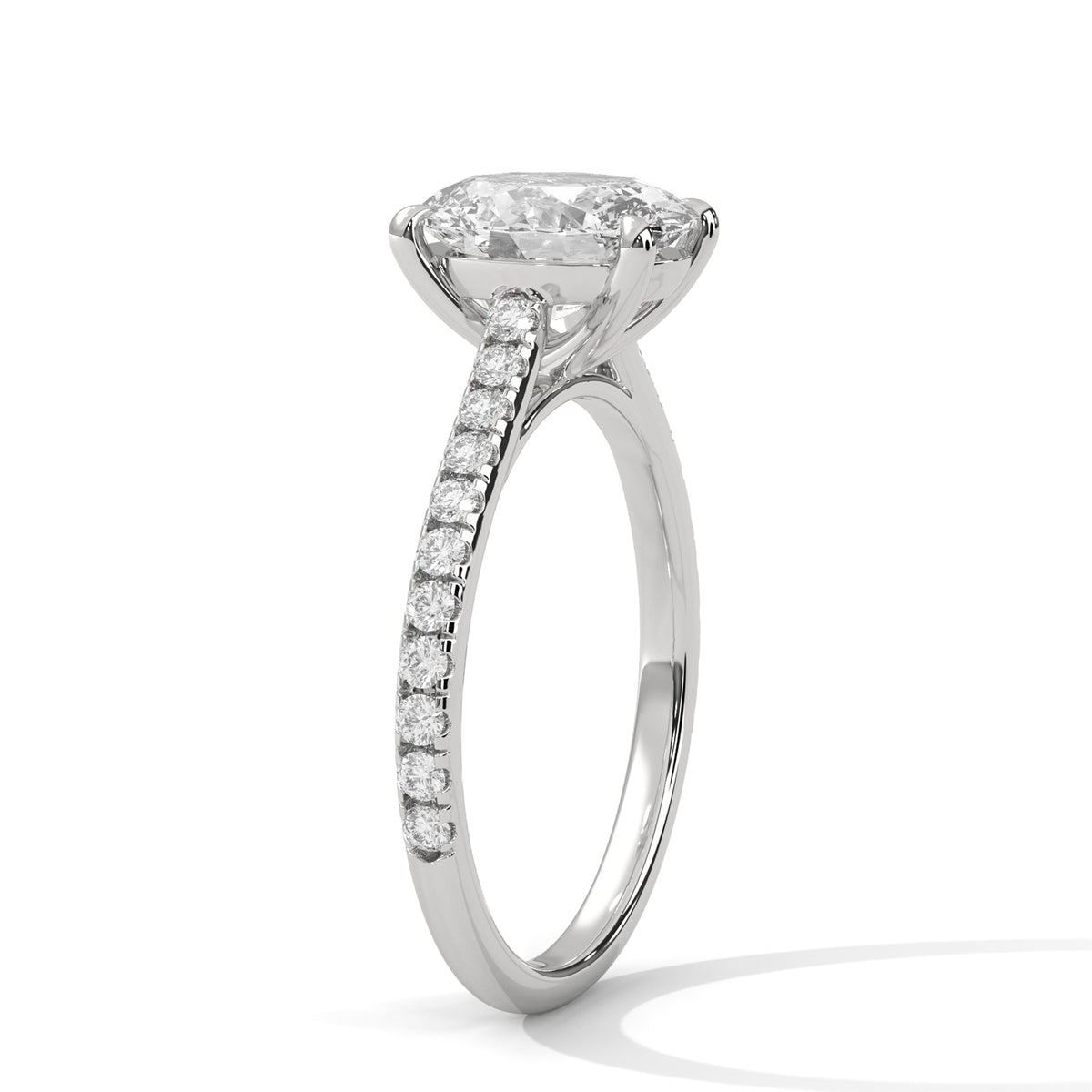 Oval Solitaire Lab Grown Diamond Engagement Ring