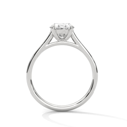 Oval Accented Lab Grown Diamond Engagement Ring