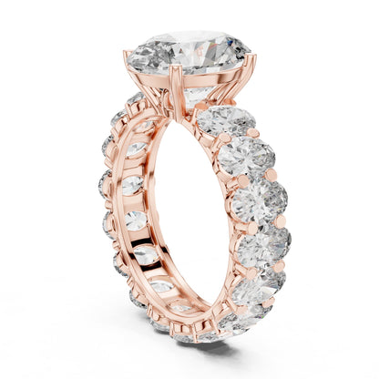 Oval Eternity Lab Grown Diamond Engagement Ring