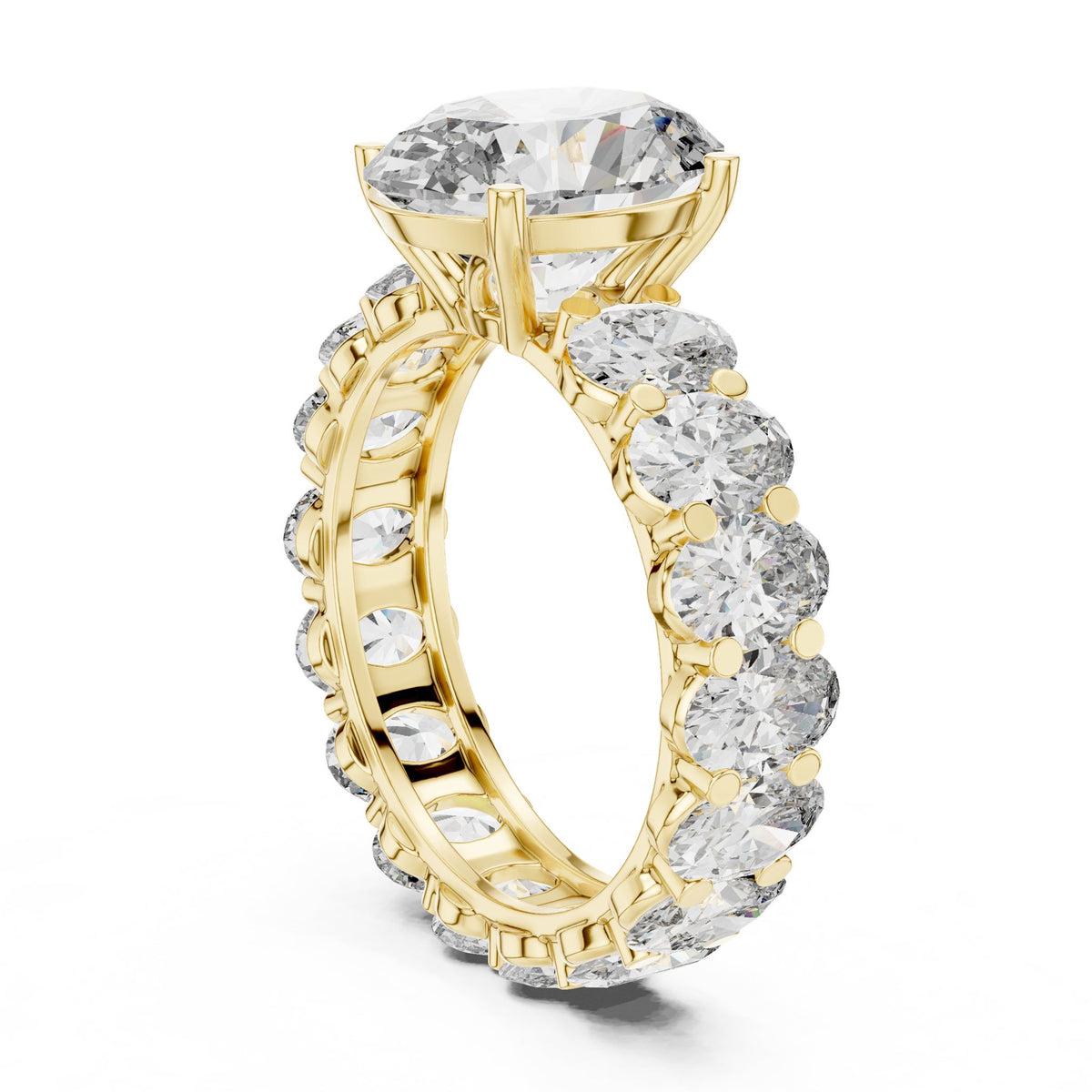 Oval Eternity Lab Grown Diamond Engagement Ring